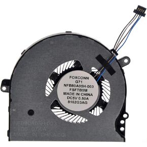 CPU Cooling Fan Replacement for HP 15-CC 15-CK 14-BP 14-BK 15-CC715TX 15-CK017TX 14-BKXXX 15-CKXXX 14-BPXX NFB80A05H-003 927918-001