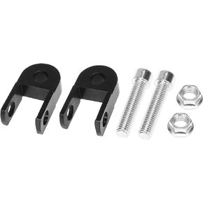 Pair 3cm Motorcycle Shock Absorber Height Extension Universal Rear Shock Absorber Riser Height Extender Black