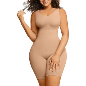 Shapewear Bodysuit for Women Tummy Control Seamless Butt Lifting Thigh Slimmer Full Body Shaper