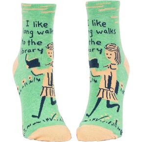 Blue Q Women's Novelty Ankle Socks (fit women's shoe size 5-10)