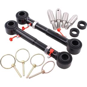 MOTOKU Pair 2.5"- 6" Front Sway Bar Links Quicker Disconnect System Kit for Jeep Wrangler JK 2007-2018 Adjustable Upgrade Swaybar Lifts
