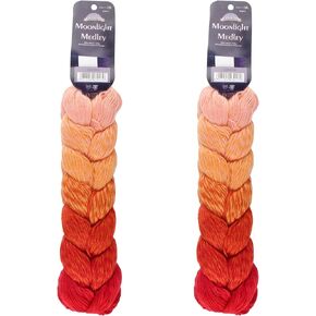 JubileeYarn Moonlight Medley Yarn - Ombré DK Merino Wool/Acrylic - 200g/Hank - Aries - 1 Hank