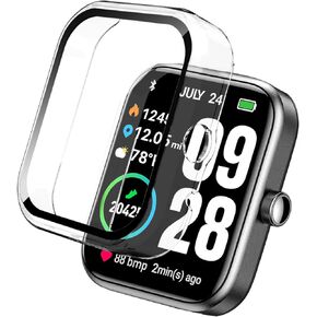 3 Pack Protective Case for TOZO S2 44mm 1.69-inch Smartwatch Screen Protector, Hard PC Bumper Cover Built-in Tempered Glass Screen Protector Accessories (Not fit S4/S3/S2 40mm) in Kuwait