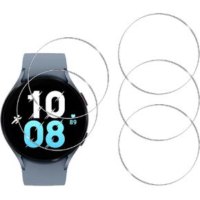 [5 Pack] Tempered Glass Screen Protector for Samsung Galaxy Watch 5 (44mm) Watch,Anti-Scratch,Anti-Fingerprint,HD Screen Protector Compatible with Samsung Galaxy Watch 5 (44mm)