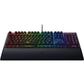 Razer BlackWidow V3 Mechanical Gaming Keyboard: Green Mechanical Switches - Tactile & Clicky - Chroma RGB Lighting - Compact Form Factor - Programmable Macro Functionality - USB Passthrough (Renewed)