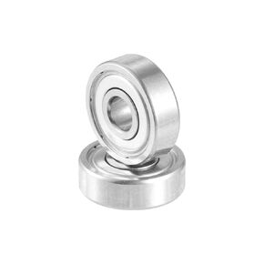 ACROPIX 625ZZ Bearings Double Shielded Pre-Lubricated Deep Groove Ball Bearings 5x16x5mm Silver Tone - Pack of 2