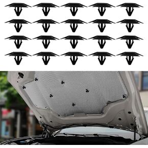 20PCS Hood Insulation Retainer Clips Replace OEM 4878883AA, Car Clips Compatible with Dodge Avenger Caliber Challenger, Chrysler Sebring 200, Ram 1500 2500, Jeep Grand Cherokee Cherokee (20)