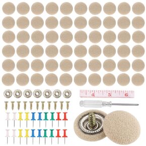 60PCS Car Roof Headliner Repair Kit | Auto Roof Snap Rivets with Installation Tool for Interior Ceiling Cloth Fixing Ideal for Truck SUV (Grid Cloth, Grey)