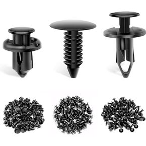 GOOACC GRC-18 100PCS 7mm 8mm 10mm Nylon Push Expansion Screws Replacement Kit,Bumper Fastener Rivet Clips GM 21030249 Ford N807389S