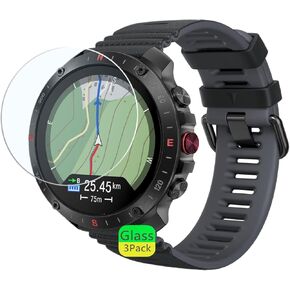 Screen Protector Compatible for Polar Grit X2 Pro Smartwatch (3 Pack) 9H Tempered Glass Film Clear Bubble-Free in Saudi Arabia