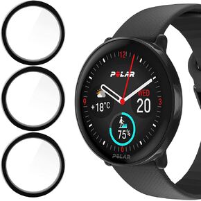 Compatible for POLAR Ignite 3 Smart Watch Screen Protector, [3 Pack] 3D Full Coverage PET Soft Screen Protector Film Compatible with POLAR Ignite 3 Fitness & Wellness GPS Smartwatch (3 PACK)