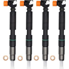 4X 7275454 Common Rail Fuel Injectors 28337917 400903-00074D Fits for Delphi Bobcat E32 E35 E42 E45 E50 E55 E85 S450 S510 S550 S570 S590 S595 S630 S650 for Doosan D18 D24 T4 1.8 & 2.4L TC