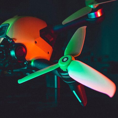 DJI FPV Drone 5328 مراوح 3 شفرات دعائم منخفضة الضوضاء سريعة الإصدار ملحقات بديلة (8 قطع - 4CW 4CCW، أخضر) in Saudi Arabia
