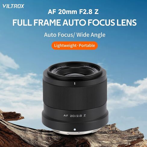عدسة VILTROX 20 مم F2.8 f/2.8 AF لحامل Nikon Z، عدسة تركيز تلقائي كاملة الإطار واسعة الزاوية متوافقة مع كاميرات Nikon- Z بدون مرآة Z8 Z9 Z6 Z7 Z6 II Z7II Z5 Z5II ZFC Z30 in Saudi Arabia