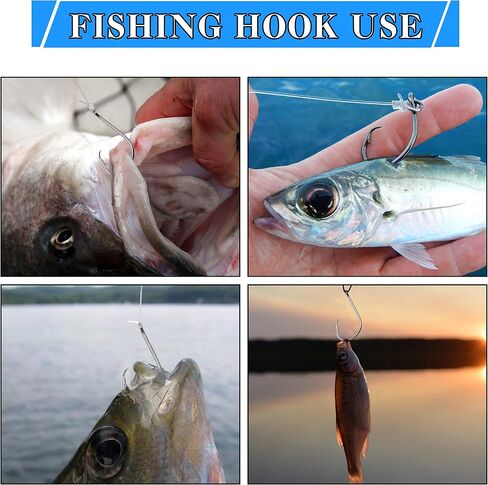 Circle Hooks Saltwater Fishing Hooks Set, Inline Octopus Circle Hooks Straight Eye Barbed High Carbon Steel Wire Hook 1/0-6/0 in Saudi Arabia