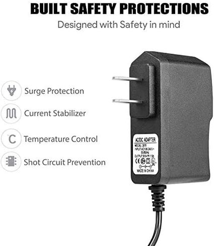 9.5V AC/DC Adapter for Casio Keyboard Power Cord ADE95100LU ADE95100B AD-E95100L Power Adapter in Kuwait