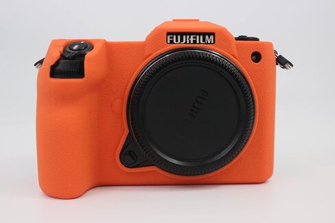 GFX 50S II Case, Fullbody Ultra-thin Lightweight Rubber Soft Silicone Housing Case Bag Cover for Fujifilm Fuji GFX 50S II (Orange) in Saudi Arabia