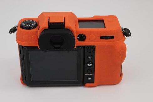 GFX 50S II Case, Fullbody Ultra-thin Lightweight Rubber Soft Silicone Housing Case Bag Cover for Fujifilm Fuji GFX 50S II (Orange) in Saudi Arabia