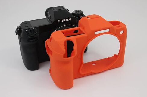 GFX 50S II Case, Fullbody Ultra-thin Lightweight Rubber Soft Silicone Housing Case Bag Cover for Fujifilm Fuji GFX 50S II (Orange) in Saudi Arabia