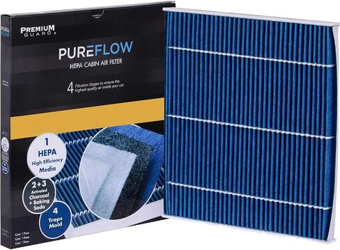 فلتر هواء المقصورة PureFlow HEPA PC9977HX | يناسب 2020-14 جيب شيروكي، 2017-15 كرايسلر 200 in Saudi Arabia