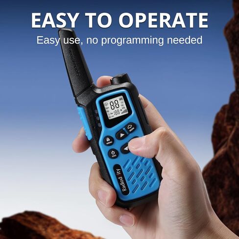 Radioddity FS-T7 Walkie Talkies for Adults Kids Long Range Rechargeable Walky Talky FRS NOAA Two Way Radio, License Free with VOX, USB-C Charging, Flashlight, for Camping Hiking, 2 Pack in Saudi Arabia