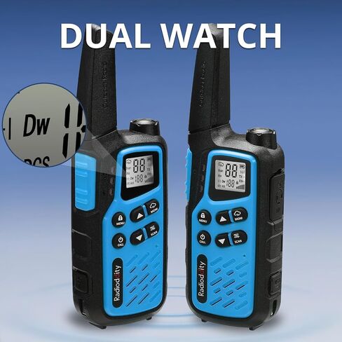 Radioddity FS-T7 Walkie Talkies for Adults Kids Long Range Rechargeable Walky Talky FRS NOAA Two Way Radio, License Free with VOX, USB-C Charging, Flashlight, for Camping Hiking, 2 Pack in Saudi Arabia