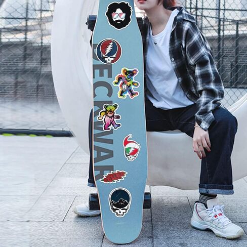 100pcs Trippy Stickers for Water Bottles Skateboard Laptop Phone Luggage Case Guitar,Waterproof Vinyl Band Graffiti Decals for Kids Teens Adults in Saudi Arabia
