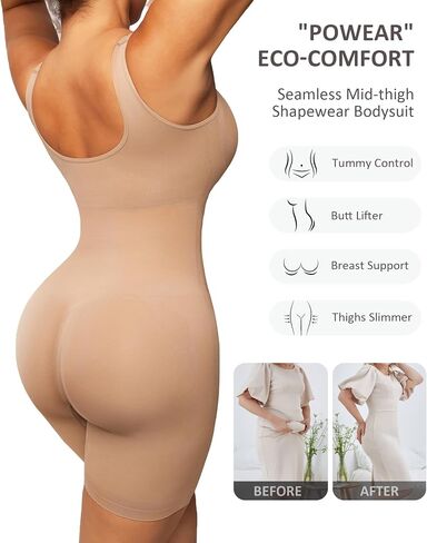 Shapewear Bodysuit for Women Tummy Control Seamless Butt Lifting Thigh Slimmer Full Body Shaper in Saudi Arabia