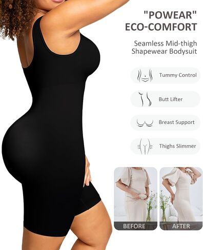 Shapewear Bodysuit for Women Tummy Control Seamless Butt Lifting Thigh Slimmer Full Body Shaper in Saudi Arabia