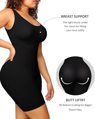 Shapewear Bodysuit for Women Tummy Control Seamless Butt Lifting Thigh Slimmer Full Body Shaper in Saudi Arabia
