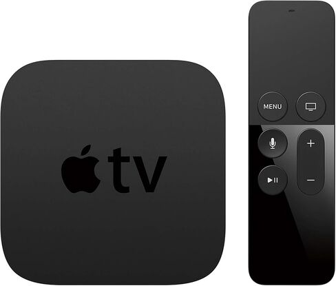 Apple TV 4K HD 32GB مشغل الوسائط المتدفق HDMI مع Dolby Digital والبحث الصوتي عن طريق طرح جهاز التحكم عن بعد Siri، أسود، MQD22LL/A-32G (متجدد) in Saudi Arabia