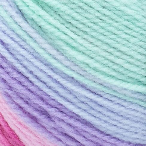 Lion Brand Yarn - Ice Cream - 3 Pack with Needle Gauge (Ube) in Saudi Arabia