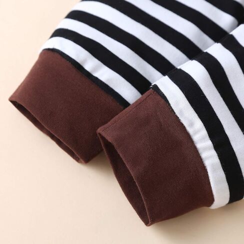 ملابس لحديثي الولادة من الأولاد والبنات لعيد الشكر، ملابس داخلية لعيد الشكر الأول، مجموعة ملابس سروال ديك رومي مخطط in Kuwait