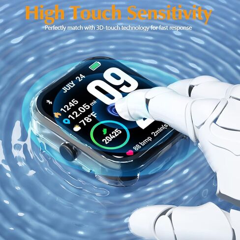 3 Pack Protective Case for TOZO S2 44mm 1.69-inch Smartwatch Screen Protector, Hard PC Bumper Cover Built-in Tempered Glass Screen Protector Accessories (Not fit S4/S3/S2 40mm) in Kuwait