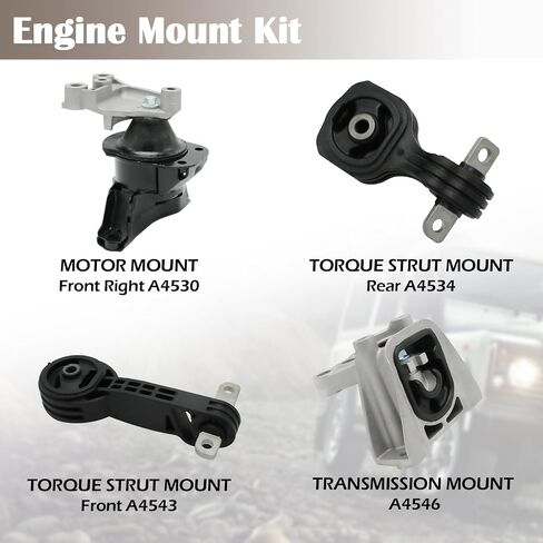 حامل محرك نقل المحرك مناسب لـ 1.8L Honda Civic 2006-2010 ناقل حركة أوتوماتيكي يستبدل الجزء # A4534 A4543 A4530 A4546 in Saudi Arabia
