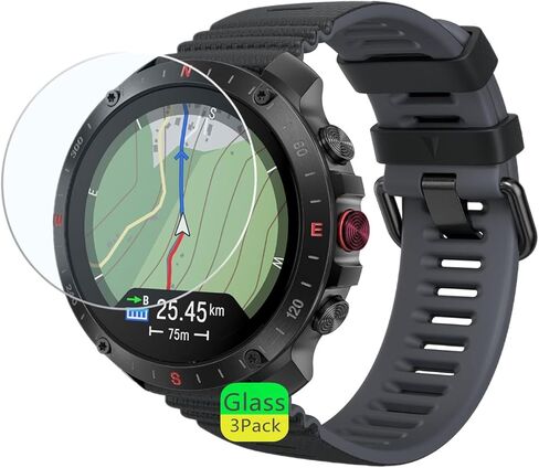 Screen Protector Compatible for Polar Grit X2 Pro Smartwatch (3 Pack) 9H Tempered Glass Film Clear Bubble-Free in Saudi Arabia