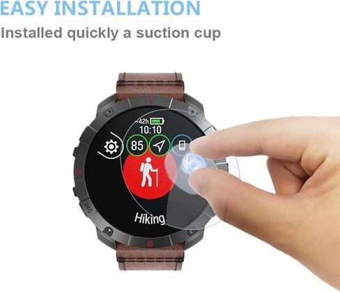 Screen Protector Compatible for Polar Grit X2 Pro Smartwatch (3 Pack) 9H Tempered Glass Film Clear Bubble-Free in Saudi Arabia