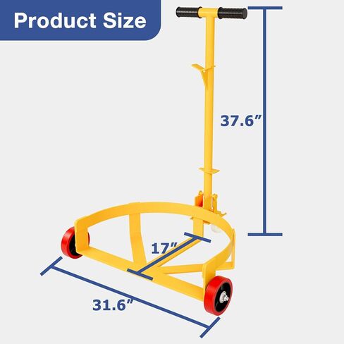 55 Gallon Drum Dolly - 1200 lb Capacity Oil Barrel Drum Roller Cart - Low Profile Steel Oil Drum Caddy in Saudi Arabia