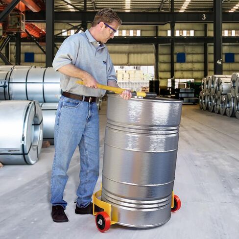 55 Gallon Drum Dolly - 1200 lb Capacity Oil Barrel Drum Roller Cart - Low Profile Steel Oil Drum Caddy in Saudi Arabia