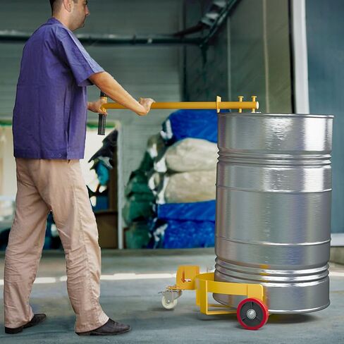 55 Gallon Drum Dolly - 1200 lb Capacity Oil Barrel Drum Roller Cart - Low Profile Steel Oil Drum Caddy in Saudi Arabia