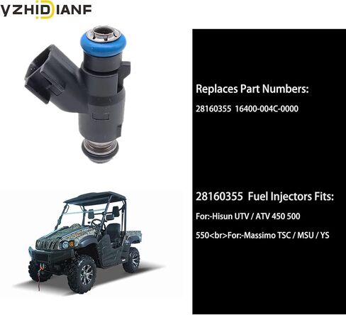 Fuel Injector Fits For:-Massimo TSC/MSU/YS, For:-Hisun UTV/ATV 450 500 550, 28160355 16400-004C-0000 (1 Pc) in Saudi Arabia