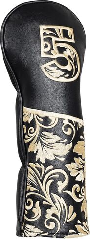 Magnetic Golf Club Covers Single or Set, Golf Head Covers for Woods and Driver Fully Embroidered Classic Patterns Golf Headcover Set in Saudi Arabia