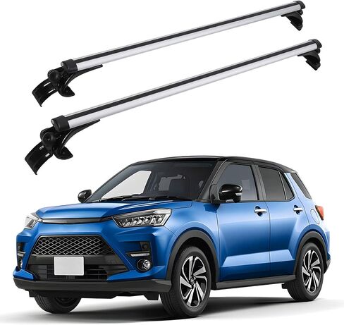 Universal Roof Rack Cross Bars, 54" Aluminum Roof Rack Crossbars, Fit Roof Without Side Rail, 165 lbs Load Capacity, Adjustable Bare Roof Crossbars with Locks, for Sedan,Pick-up,Truck in Saudi Arabia