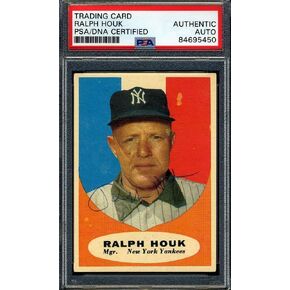 Ralph Houk PSA DNA Signed 1961 Topps Autographed - Baseball Slabbed Autographed Cards in Saudi Arabia