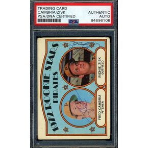 فريد كامبريا ريتشي Zisk PSA DNA توقيع 1972 Topps Rookie Stars Autograph - بطاقات موقعة للبيسبول in Saudi Arabia