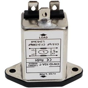 CW1D-10A-T IEC Plug-in Power Filter 6A10A220VAC Single-Phase AC(CW1D-10A-T(sockettype10A)) in Saudi Arabia