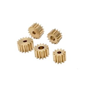 أجهزة ترس للدوران الميكانيكي 5pcs 0.5m 15 أسنان 5 ملم تروس النحاس الميكانيكي التخصيص الميكانيكي المعدني (2.5 مم) in Kuwait