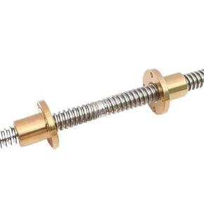 Double nut Ball Screw Control Machine 1pcs Stainless Steel T20 Lead Screw Right-Left Length 100-600mm Lead 4mm with Nuts for 3D Printer Part(250mm) in Kuwait