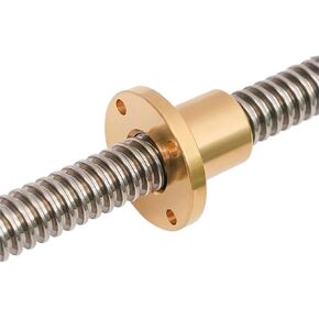 Double nut Ball Screw Control Machine Lead 4mm Screw T16 Lead Screw 100-1000mm Large Lead Trapezoidal Screw 3D Printer Part(250mm) in Kuwait