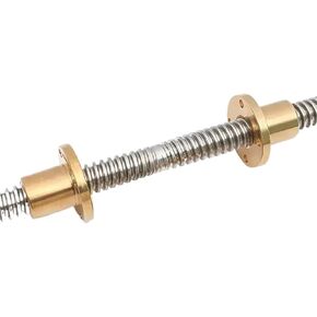 Double nut Ball Screw Control Machine Stainless Steel T10 Lead Screw with Nut Right-Left Hand L 100-600mm OD10mm Pitch 2mm Lead 2mm Stepper Motor 3D Printer(200mm) in Saudi Arabia